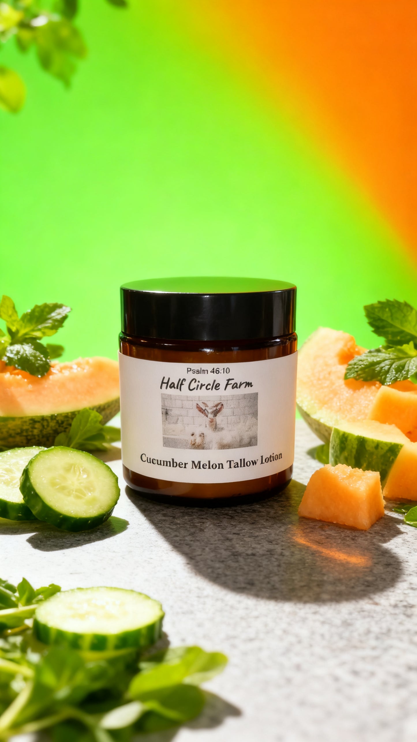Cucumber Melon–Scented Beef Tallow Lotion