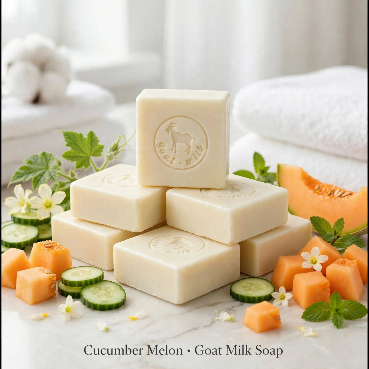 Cucumber Melon Goat Milk Soap 6.5oz