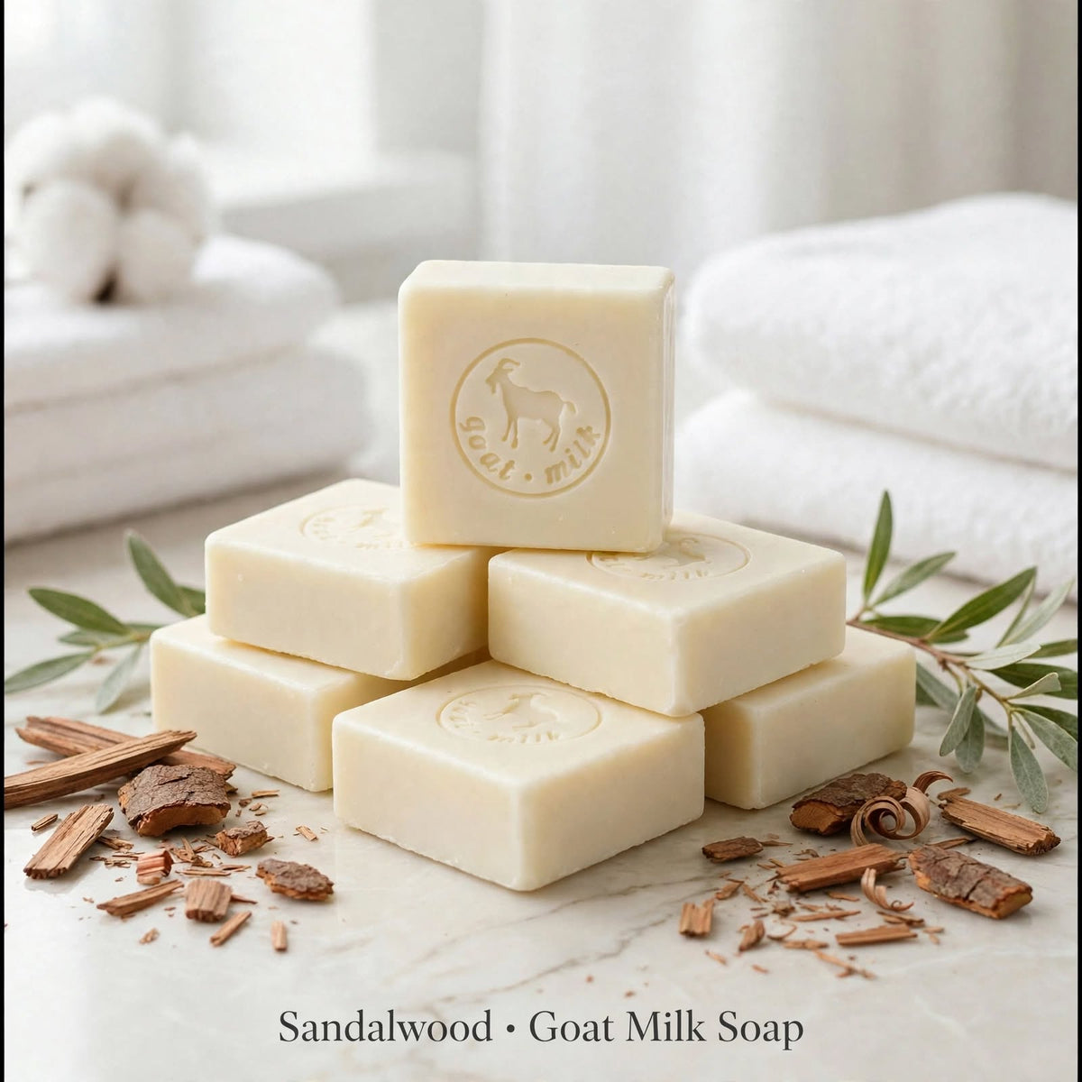Sandalwood Goats Milk Soap 6.5oz
