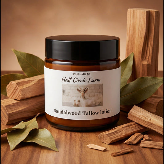 Sandalwood-Scented Beef Tallow Lotion